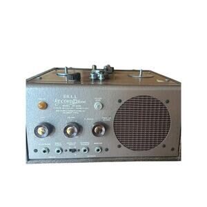 Bell Record-O-fone 40's 1/4" Reel to Reel Tube Tape Recorder
